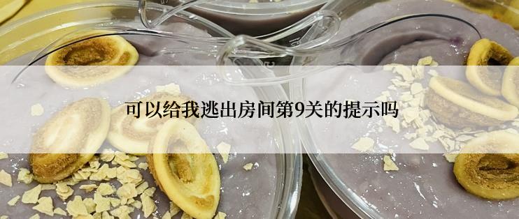  可以给我逃出房间第9关的提示吗