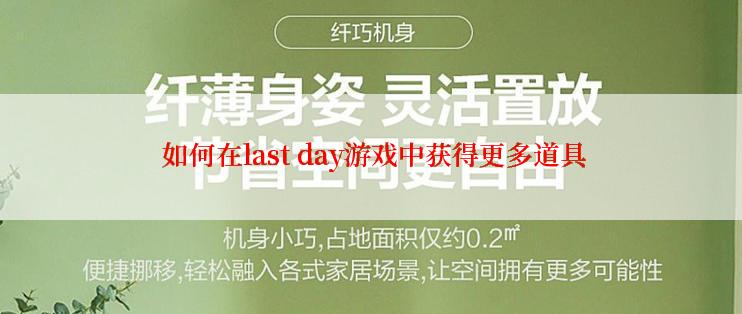  如何在last day游戏中获得更多道具