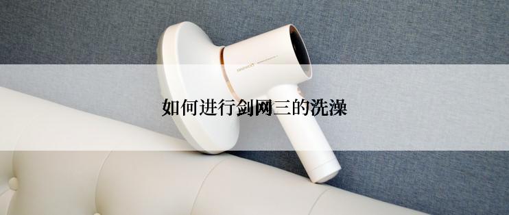如何进行剑网三的洗澡