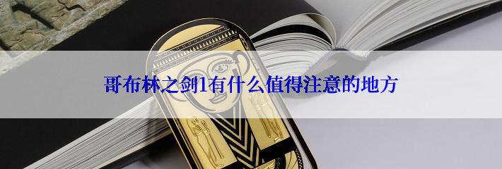 哥布林之剑1有什么值得注意的地方