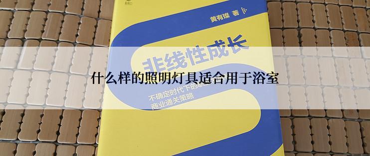 什么样的照明灯具适合用于浴室
