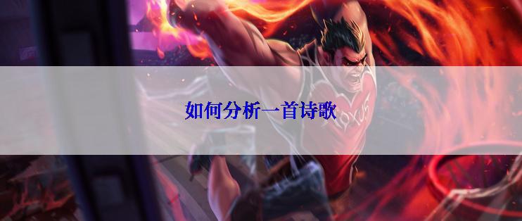 如何分析一首诗歌