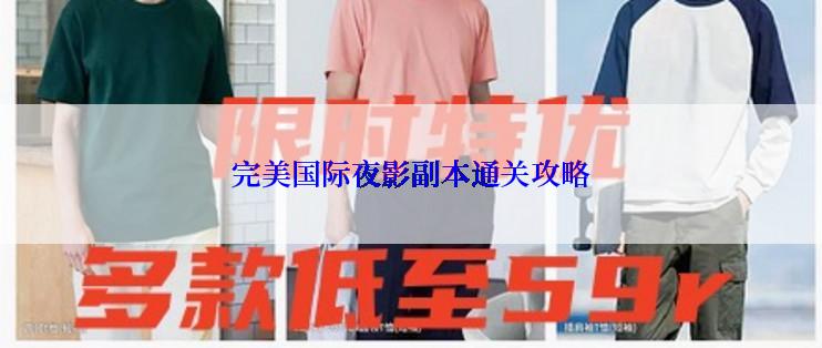 完美国际夜影副本通关攻略