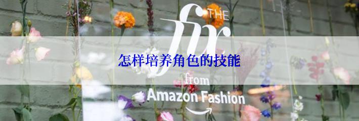 怎样培养角色的技能