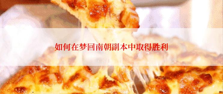 如何在梦回南朝副本中取得胜利