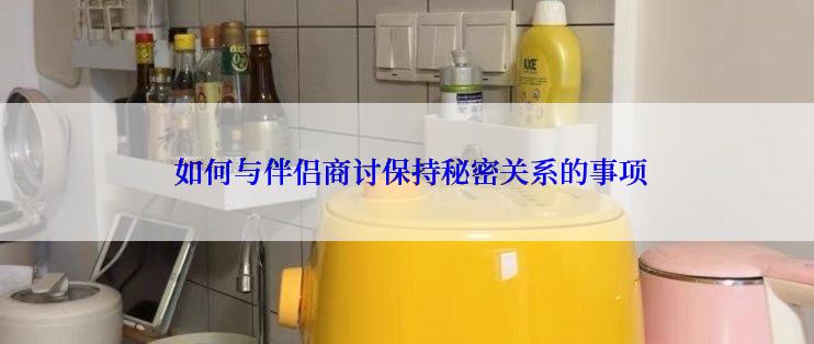  如何与伴侣商讨保持秘密关系的事项