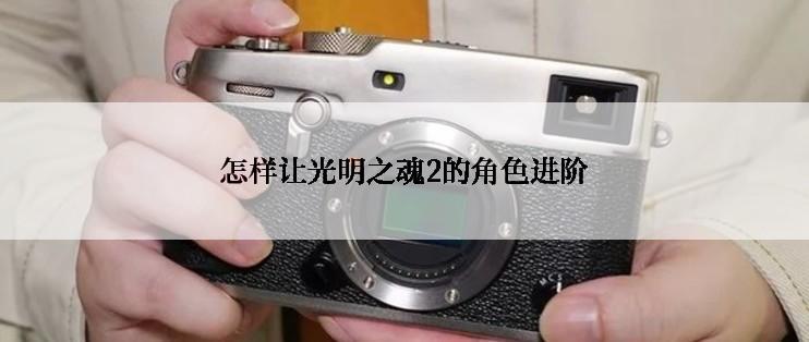 怎样让光明之魂2的角色进阶