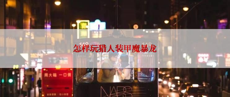 怎样玩猎人装甲魔暴龙