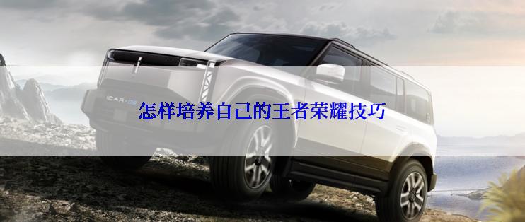 怎样培养自己的王者荣耀技巧