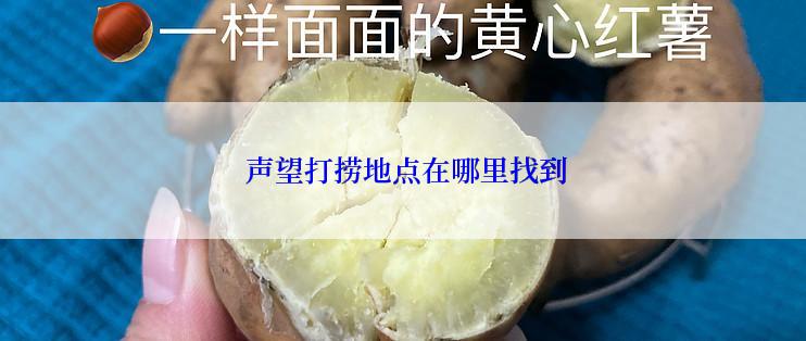  声望打捞地点在哪里找到