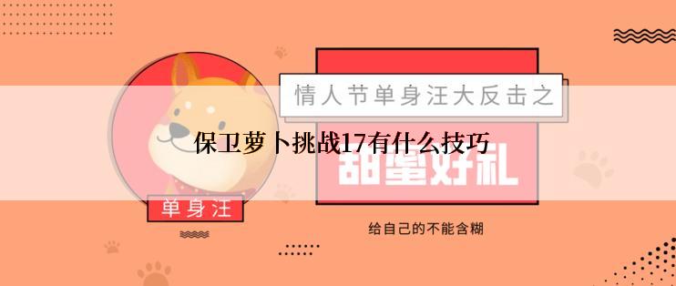  保卫萝卜挑战17有什么技巧