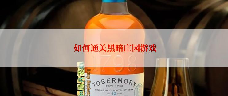  如何通关黑暗庄园游戏