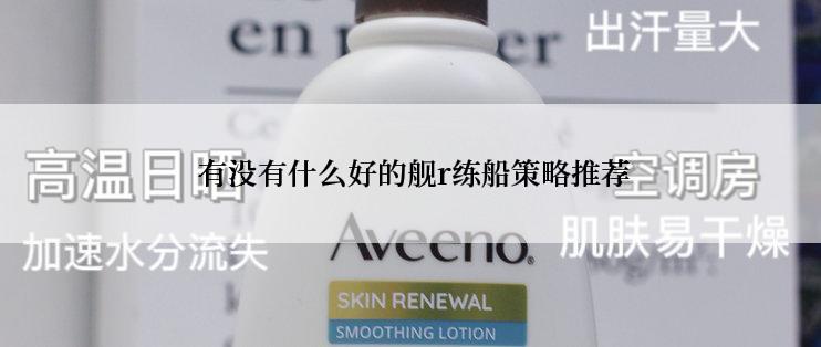 有没有什么好的舰r练船策略推荐