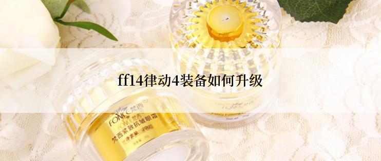 ff14律动4装备如何升级