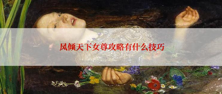  凤倾天下女尊攻略有什么技巧