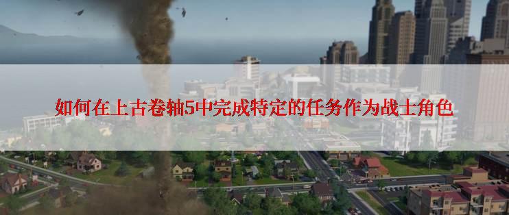 如何在上古卷轴5中完成特定的任务作为战士角色