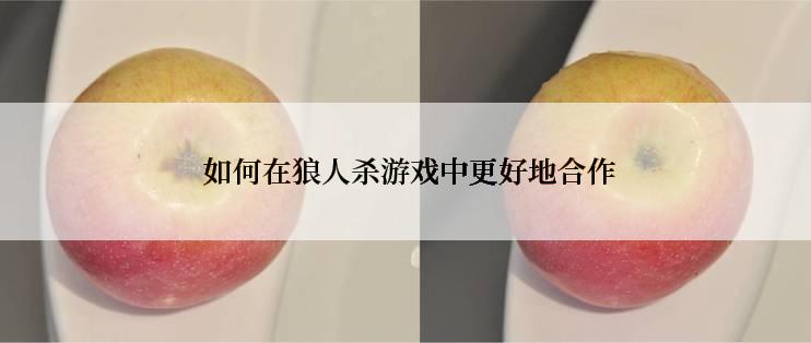  如何在狼人杀游戏中更好地合作