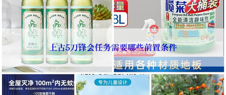 上古5刀锋会任务需要哪些前置条件