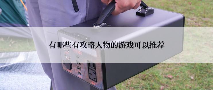 有哪些有攻略人物的游戏可以推荐