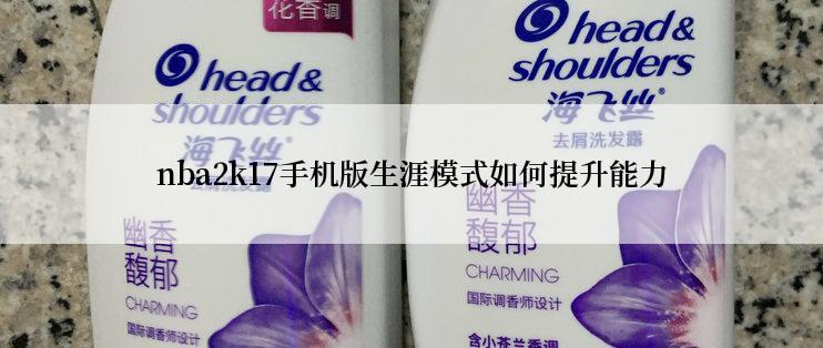 nba2k17手机版生涯模式如何提升能力