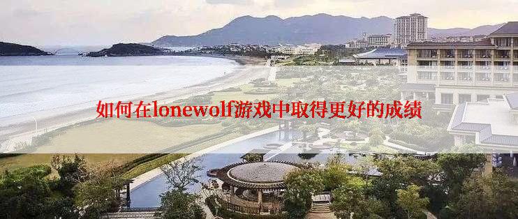 如何在lonewolf游戏中取得更好的成绩