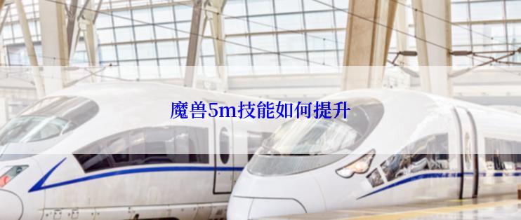 魔兽5m技能如何提升