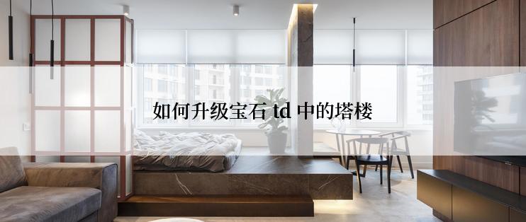 如何升级宝石 td 中的塔楼