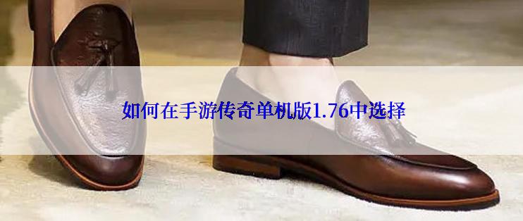  如何在手游传奇单机版1.76中选择