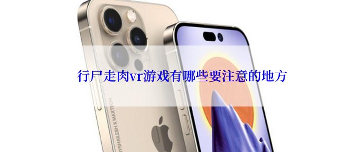  行尸走肉vr游戏有哪些要注意的地方