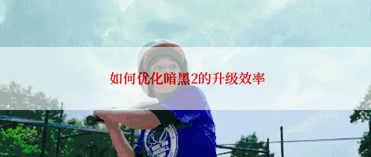  如何优化暗黑2的升级效率