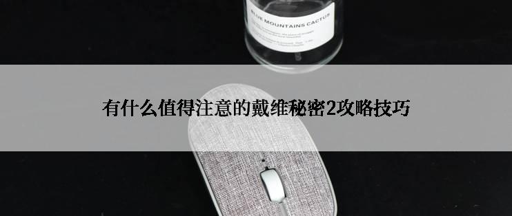 有什么值得注意的戴维秘密2攻略技巧