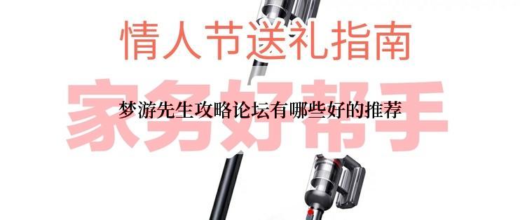 梦游先生攻略论坛有哪些好的推荐