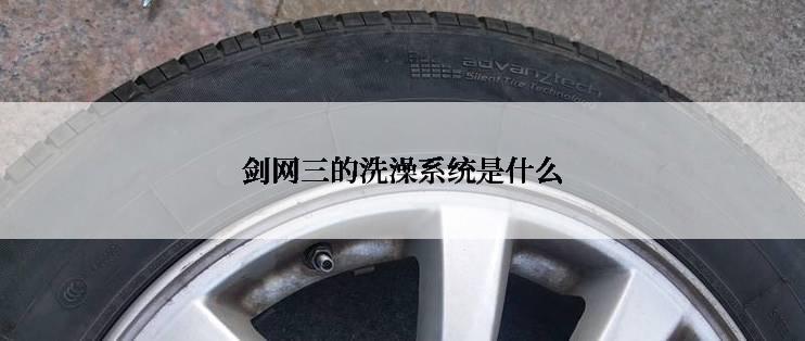 剑网三的洗澡系统是什么