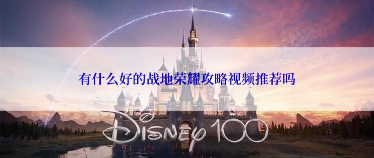 有什么好的战地荣耀攻略视频推荐吗