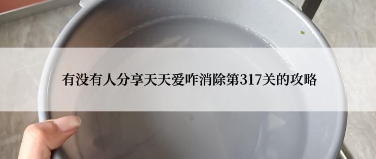  有没有人分享天天爱咋消除第317关的攻略