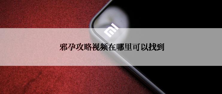  邪孕攻略视频在哪里可以找到