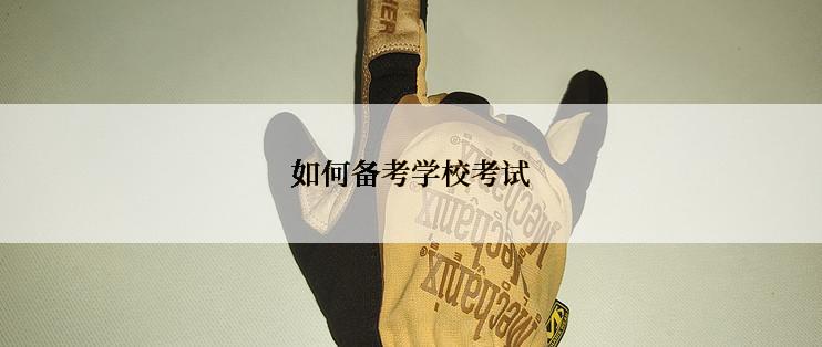 如何备考学校考试