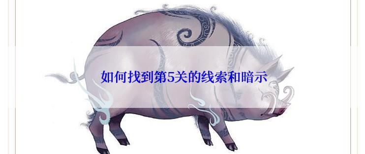  如何找到第5关的线索和暗示