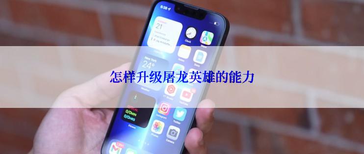 怎样升级屠龙英雄的能力