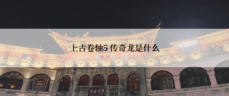 上古卷轴5 传奇龙是什么