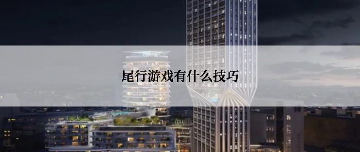 尾行游戏有什么技巧