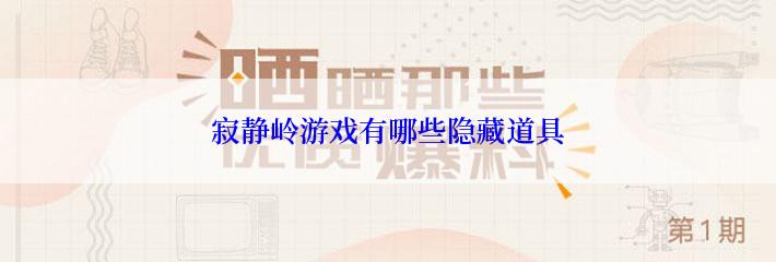 寂静岭游戏有哪些隐藏道具