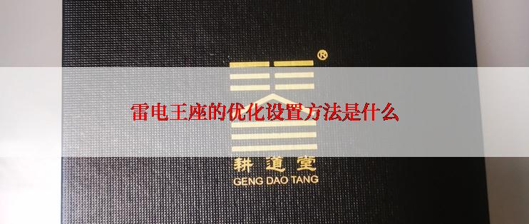 雷电王座的优化设置方法是什么