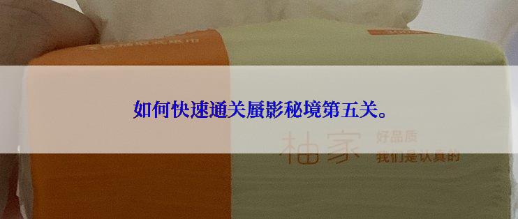 如何快速通关蜃影秘境第五关。