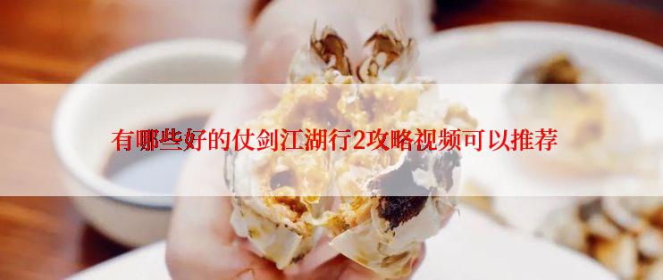  有哪些好的仗剑江湖行2攻略视频可以推荐