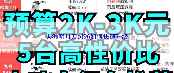 天涯明月刀ol96如何快速升级