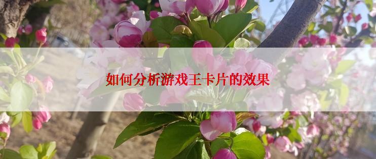 如何分析游戏王卡片的效果