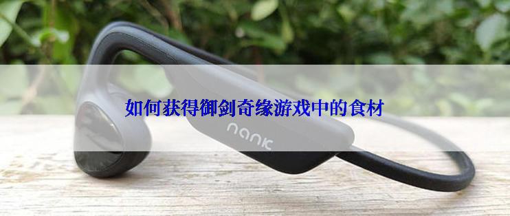 如何获得御剑奇缘游戏中的食材