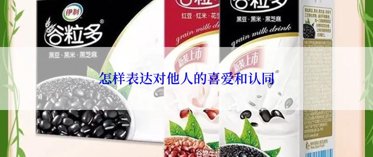 怎样表达对他人的喜爱和认同