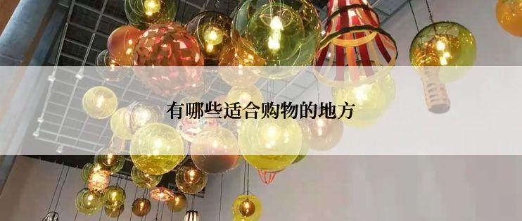 有哪些适合购物的地方